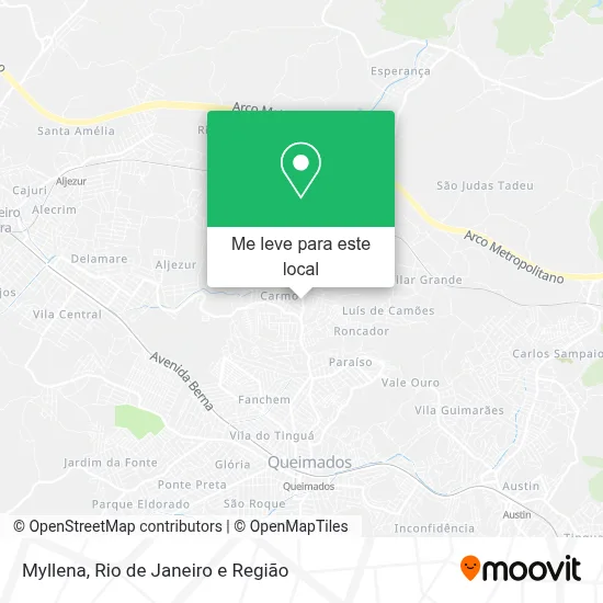 Myllena mapa