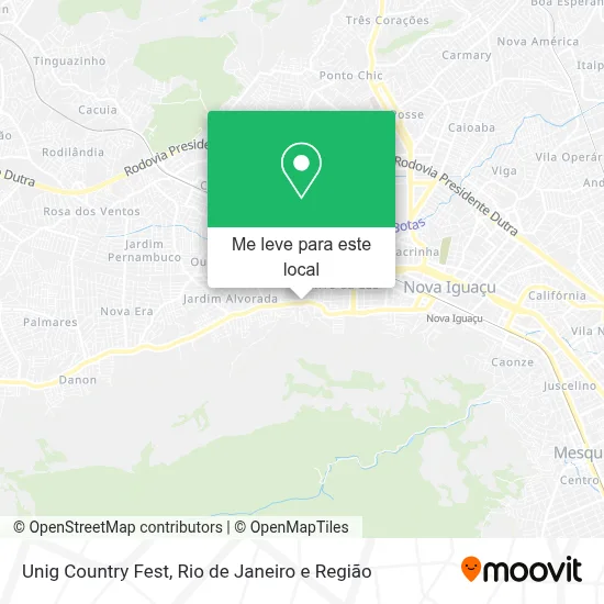 Unig Country Fest mapa