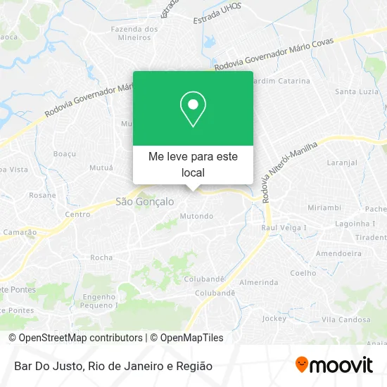 Bar Do Justo mapa