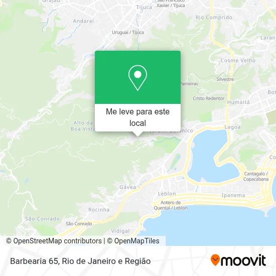 Barbearia 65 mapa