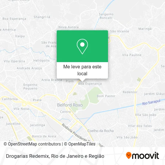 Drogarias Redemix mapa
