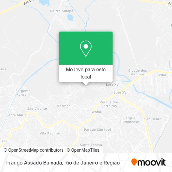 Frango Assado Baixada mapa