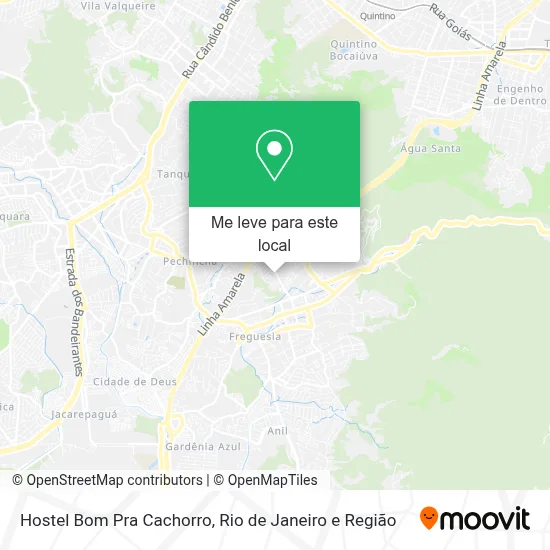Hostel Bom Pra Cachorro mapa