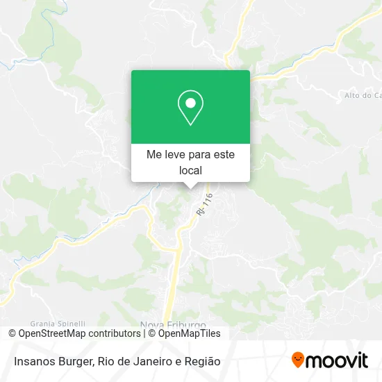 Insanos Burger mapa