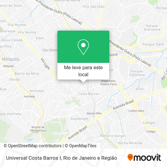Universal Costa Barros I mapa