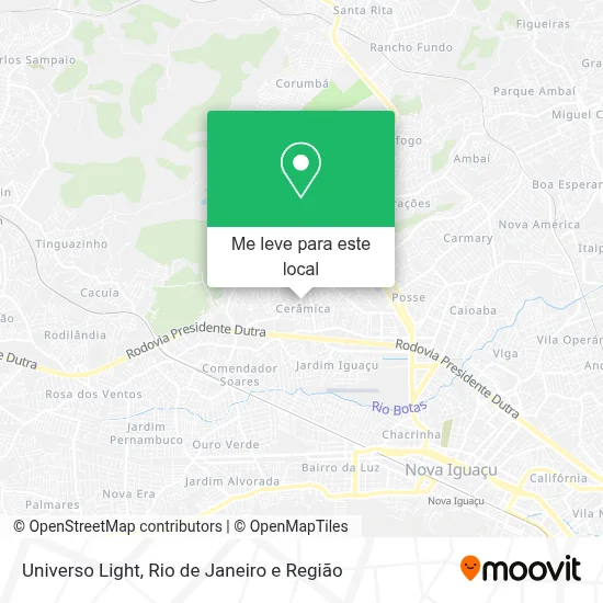 Universo Light mapa
