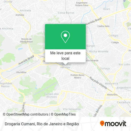 Drogaria Cumani mapa