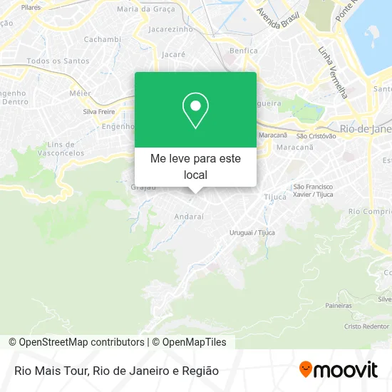 Rio Mais Tour mapa
