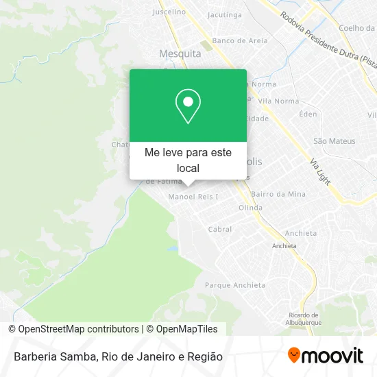 Barberia Samba mapa