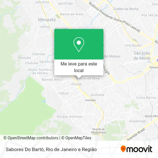 Sabores Do Bartô mapa