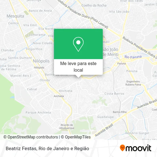 Beatriz Festas mapa