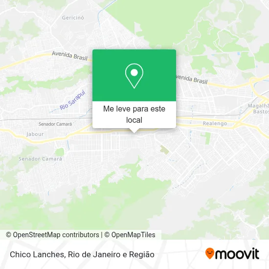 Chico Lanches mapa