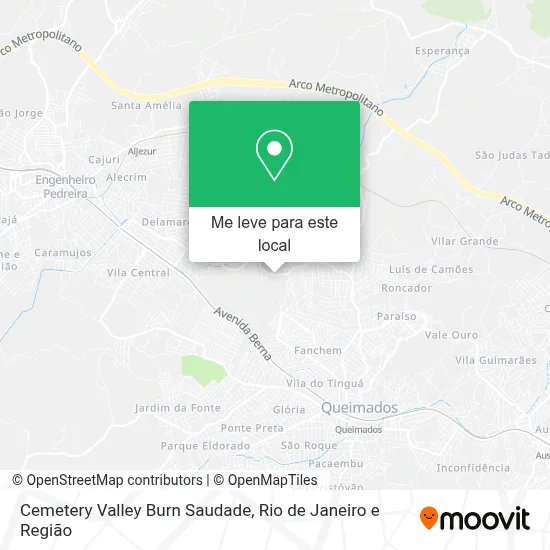 Cemetery Valley Burn Saudade mapa