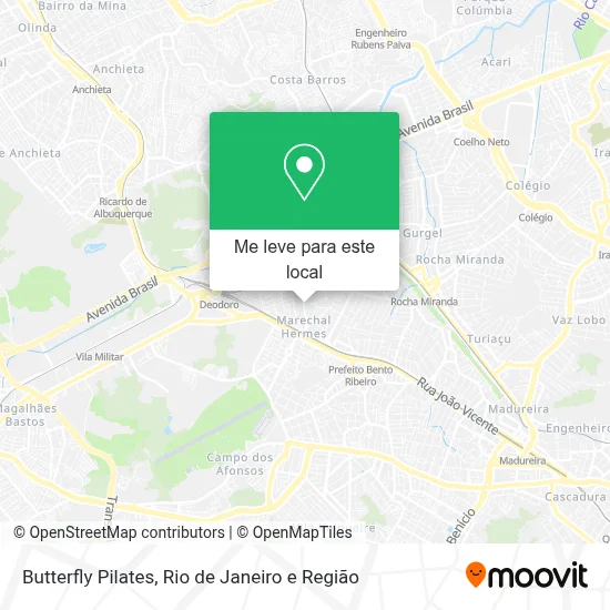 Butterfly Pilates mapa