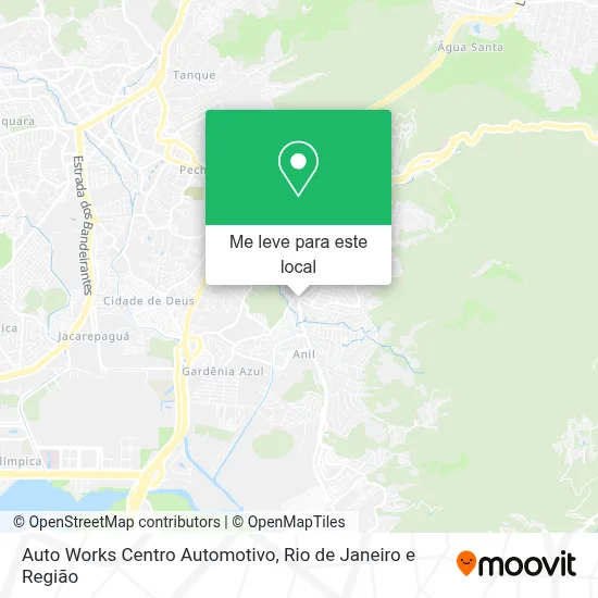 Auto Works Centro Automotivo mapa