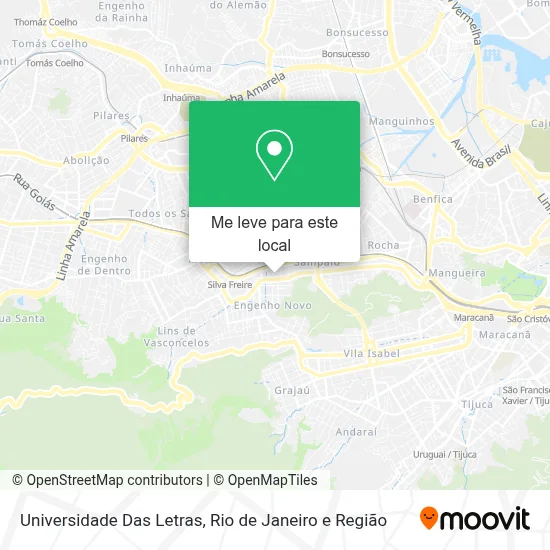 Universidade Das Letras mapa