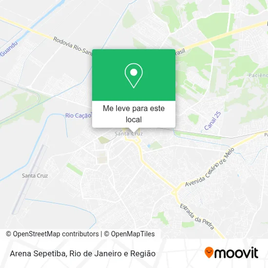 Arena Sepetiba mapa