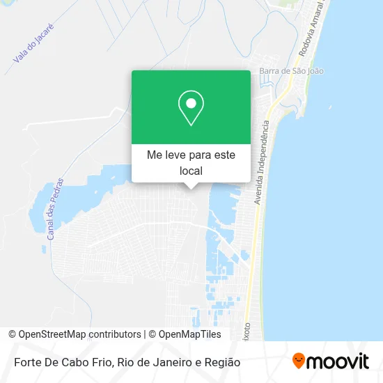 Forte De Cabo Frio mapa