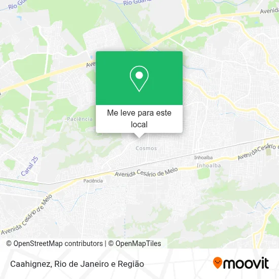 Caahignez mapa