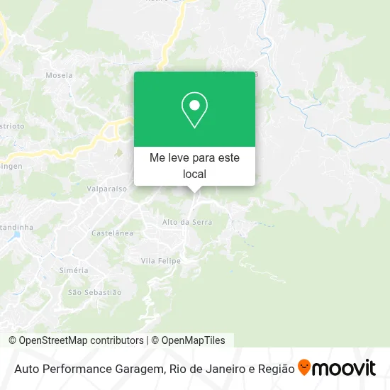 Auto Performance Garagem mapa