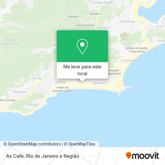 As Cafe mapa