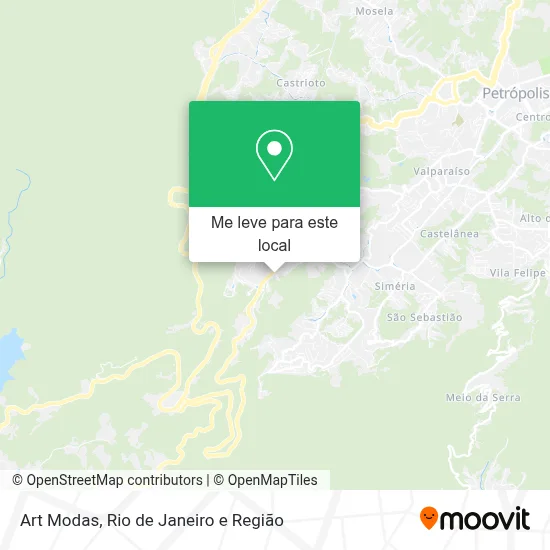 Art Modas mapa