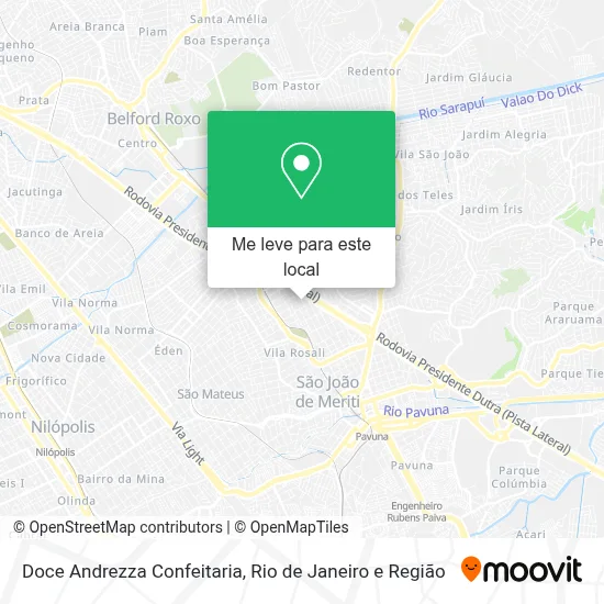 Doce Andrezza Confeitaria mapa