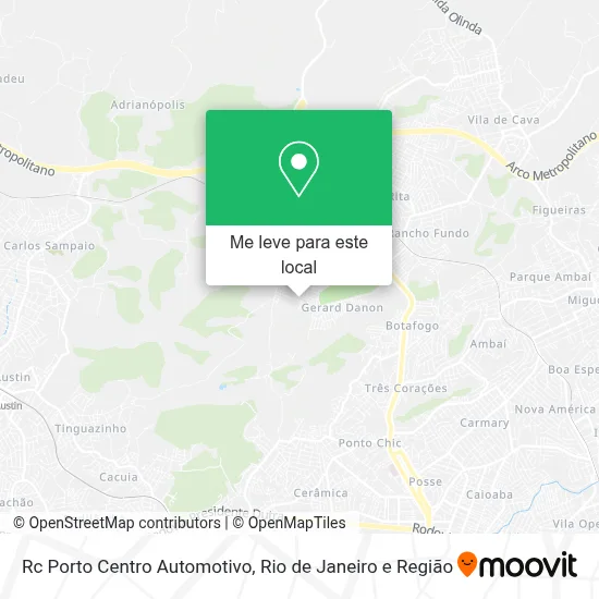Rc Porto Centro Automotivo mapa