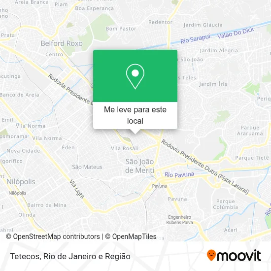 Tetecos mapa