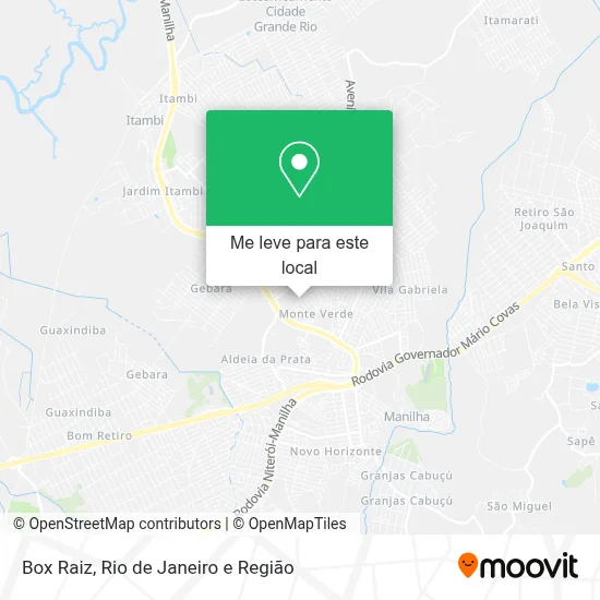 Box Raiz mapa