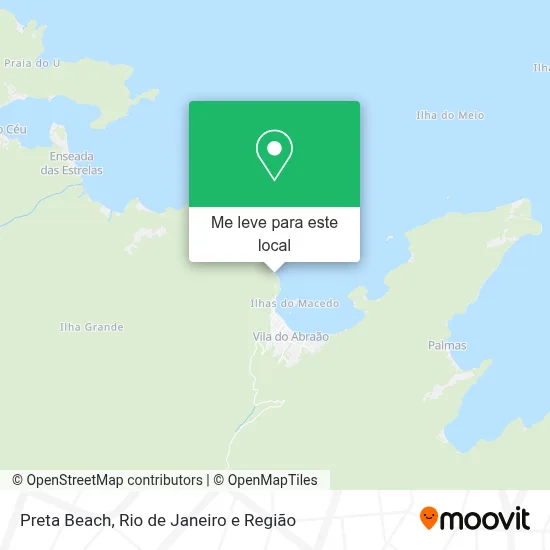 Preta Beach mapa