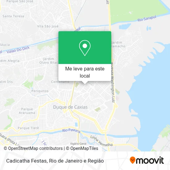 Cadicatha Festas mapa