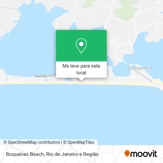 Boqueirao Beach mapa