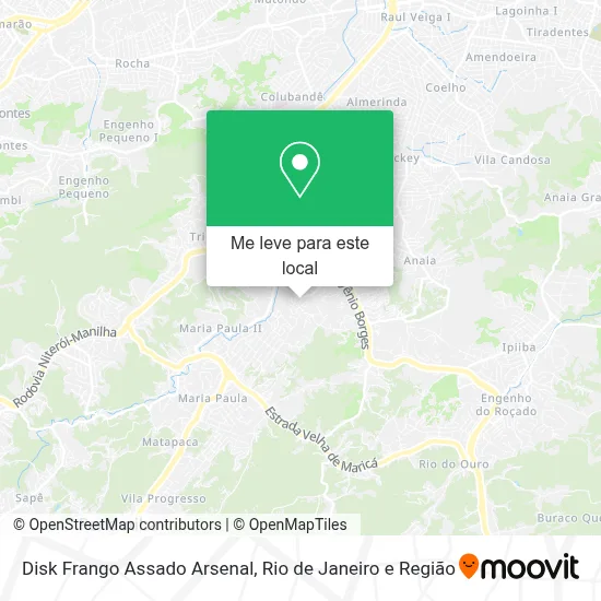 Disk Frango Assado Arsenal mapa