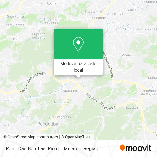 Point Das Bombas mapa