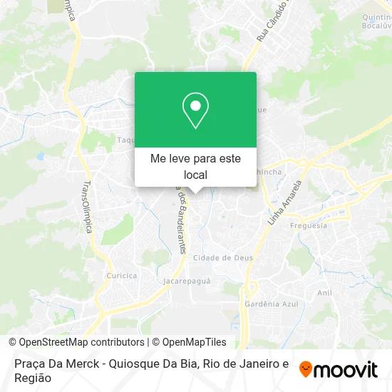 Praça Da Merck - Quiosque Da Bia mapa