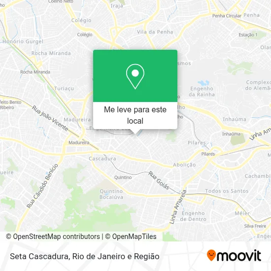 Seta Cascadura mapa