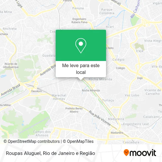 Roupas Aluguel mapa