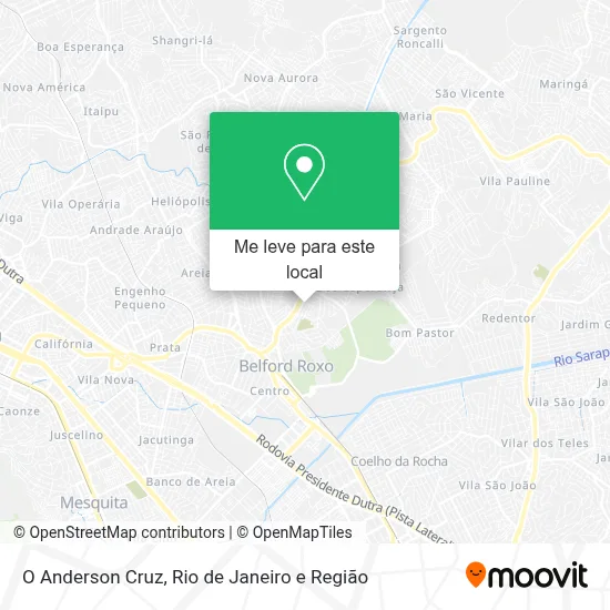 O Anderson Cruz mapa