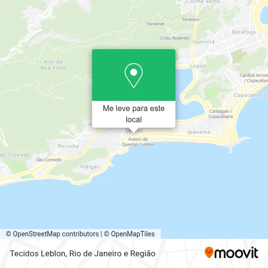 Tecidos Leblon mapa