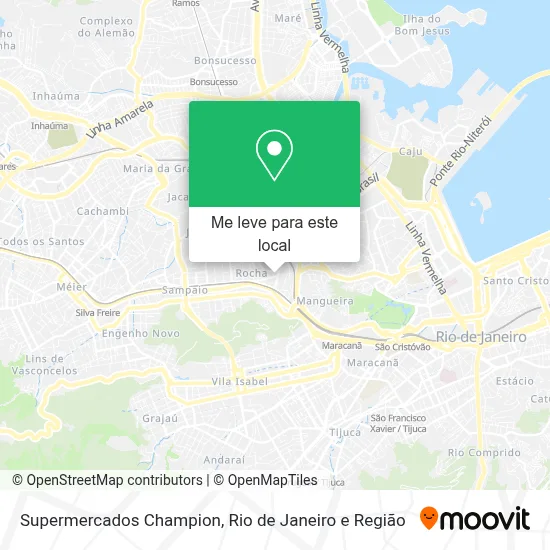 Supermercados Champion mapa