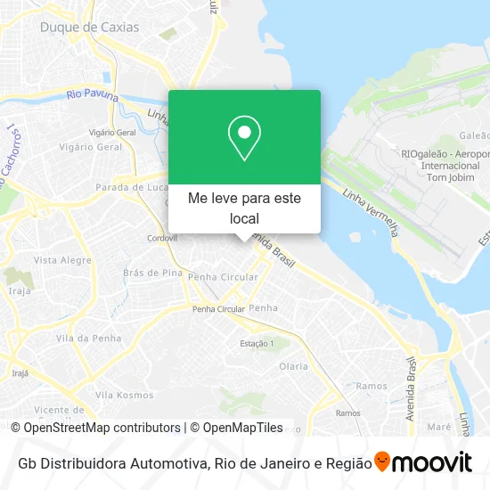 Gb Distribuidora Automotiva mapa