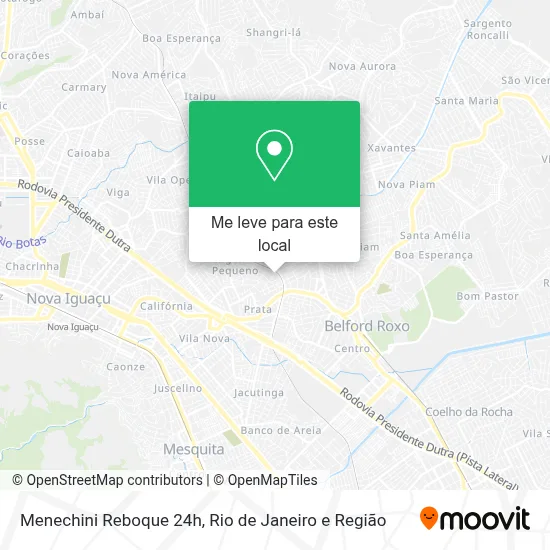 Menechini Reboque 24h mapa