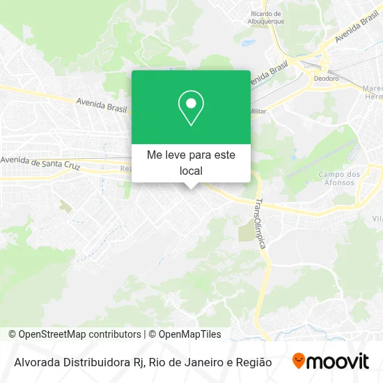 Alvorada Distribuidora Rj mapa