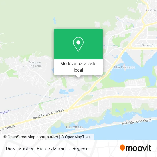 Disk Lanches mapa