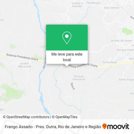 Frango Assado - Pres. Dutra mapa
