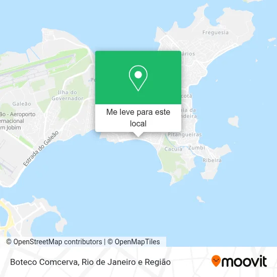 Boteco Comcerva mapa