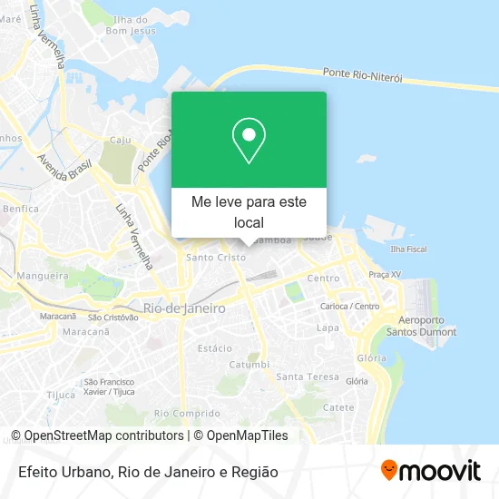 Efeito Urbano mapa