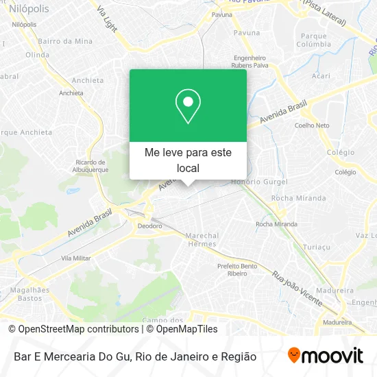 Bar E Mercearia Do Gu mapa
