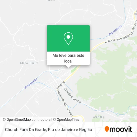Church Fora Da Grade mapa